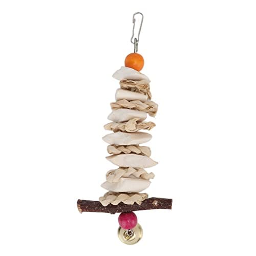 Zerodis Cuttlefish Bone Toy for Parrots, Budgie, African Greys