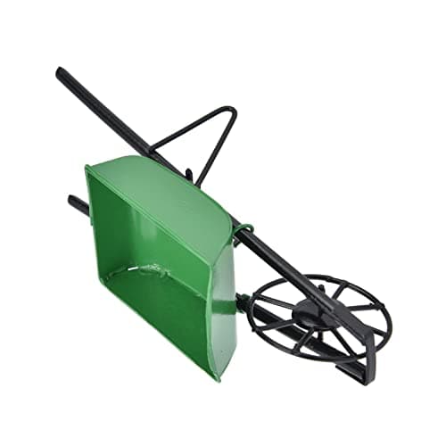 Zerodis Garden Cart, Mini 1:12 Dollhouse Miniature Wheelbarrow for Boys and Girls