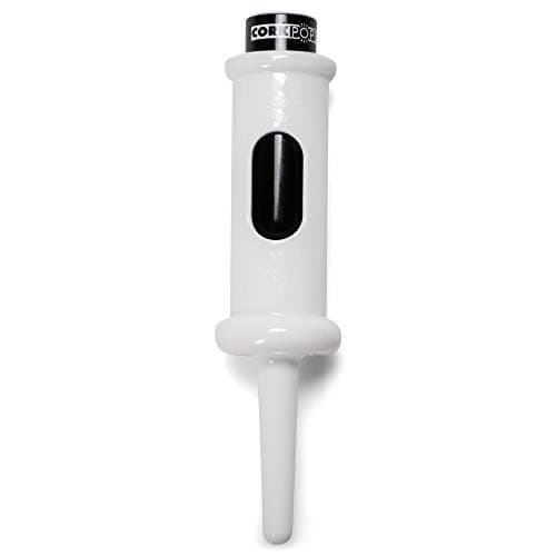 Wine Lovers' Cork Pops Black 6.5 Inch Original Wine Opener — White