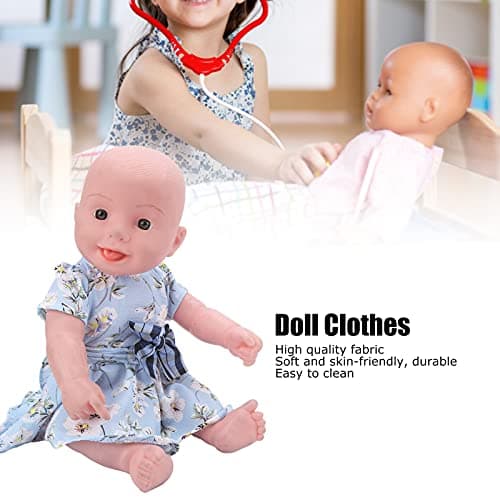 Zerodis Reborn Baby Doll Elegant Dress with Accessories for 18inch Doll Girls