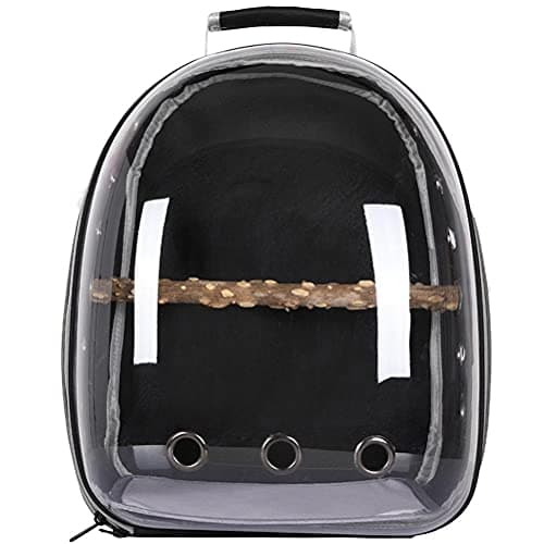 Small Animal Travel Backpack: Bird Carrier Backpack with Transparent Bubble Window