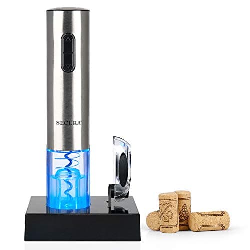 Electric Wine Opener for Wine Lovers: Rechargeable Stainless Steel Corkscrew