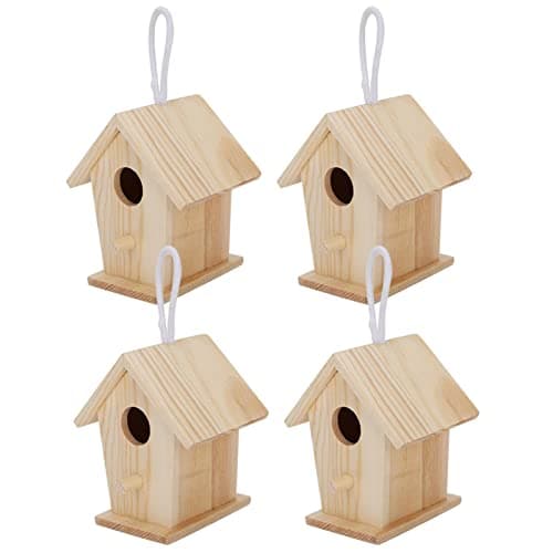Zerodis 4 PCS Bird Houses for Birds to Rest and Live