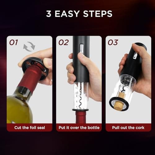 Electric Wine Opener Set - Perfect Christmas Gift for Wine Lovers and Parties