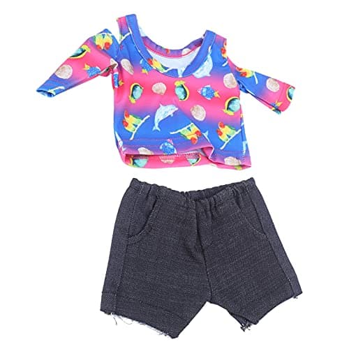 Zerodis T-Shirt Newborn Baby Doll Clothes Sets