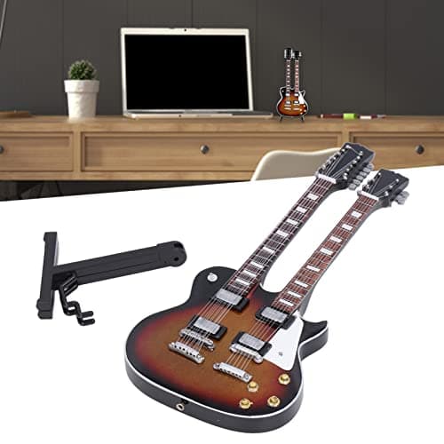 Zerodis Miniature Guitar 18cm Mini Replica Model for Dollhouse Accessories