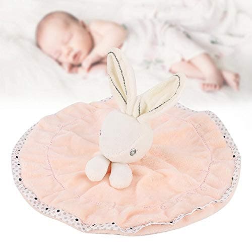 Soft Velvet Bunny Doll Comfort Blanket for Baby Sleep and Soothing ()