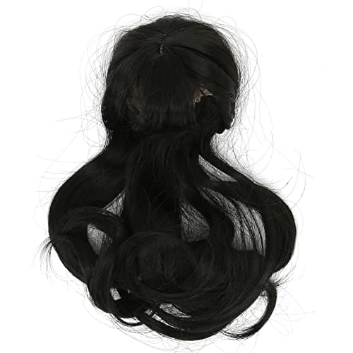 High Temperature Synthetic Black Curly Wig for Dolls (6.1-6.7in)