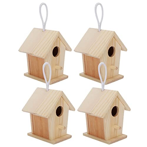 Zerodis 4 PCS Bird Houses for Birds to Rest and Live