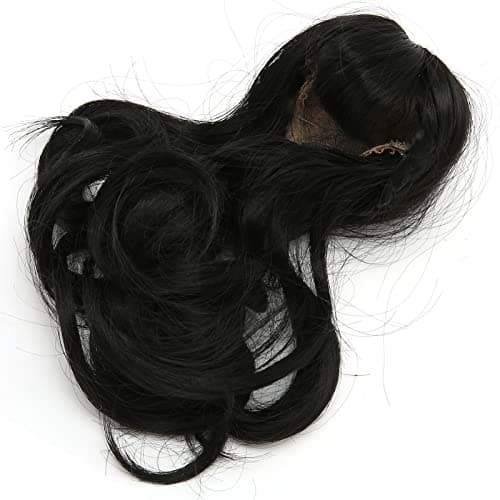 High Temperature Synthetic Black Curly Wig for Dolls (6.1-6.7in)