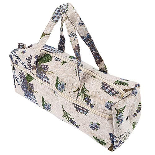 Zerodis Handmade Bag for Knitting Needles, Sewing Supplies and Crafts (Flower)