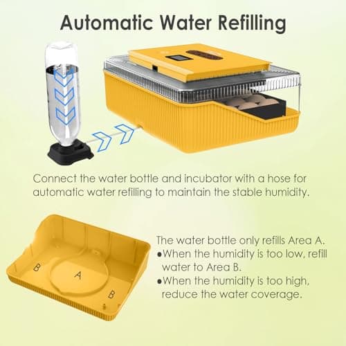 Egg Incubator for Hatching Quail, Chicken, Duck, Goose Eggs