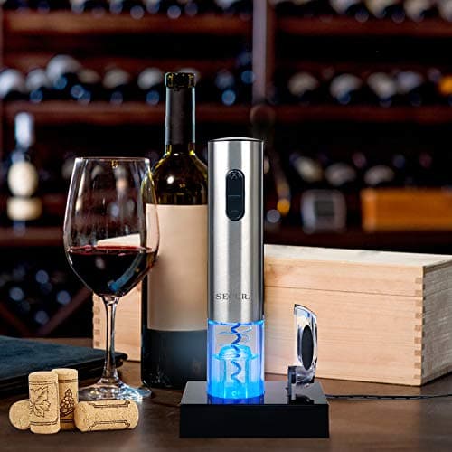 Electric Wine Opener for Wine Lovers: Rechargeable Stainless Steel Corkscrew