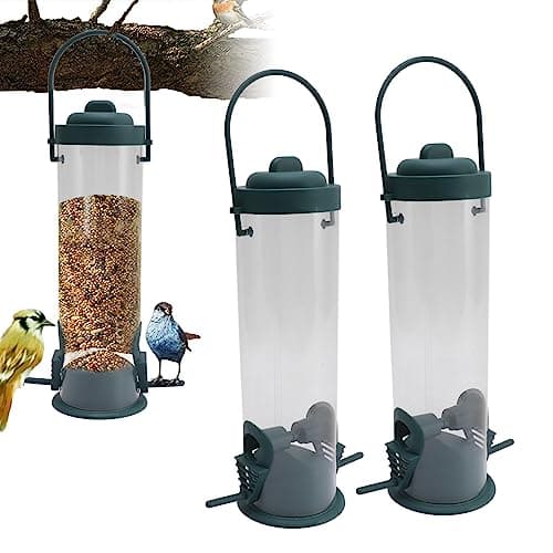 Bird Tube Feeder for Outdoor Gardens