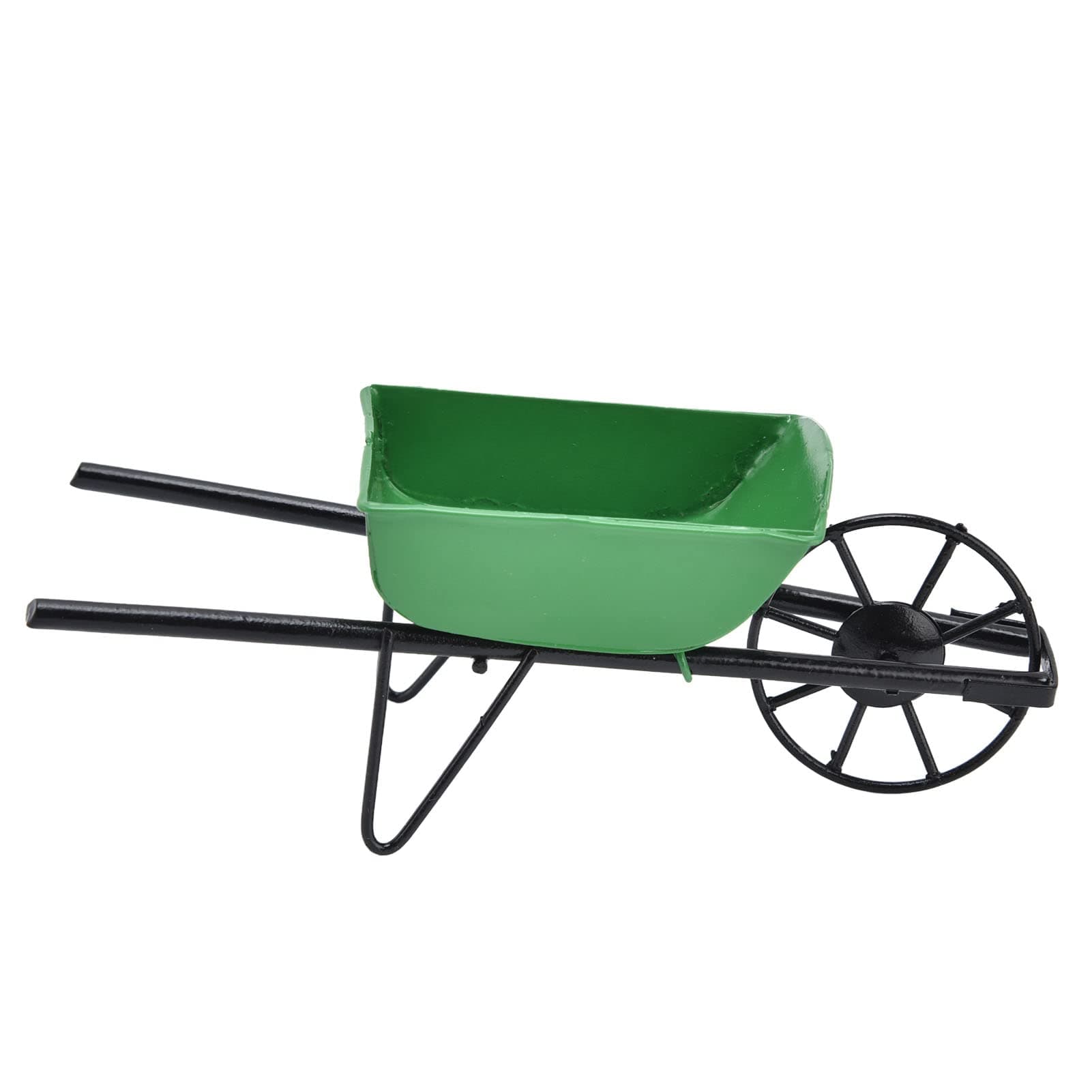 Zerodis Garden Cart, Mini 1:12 Dollhouse Miniature Wheelbarrow for Boys and Girls