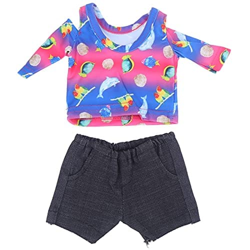 Zerodis T-Shirt Newborn Baby Doll Clothes Sets