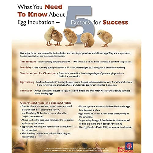 Farm Innovators 2450 Pro Series Automatic Egg Incubator, 41 Egg Capacity