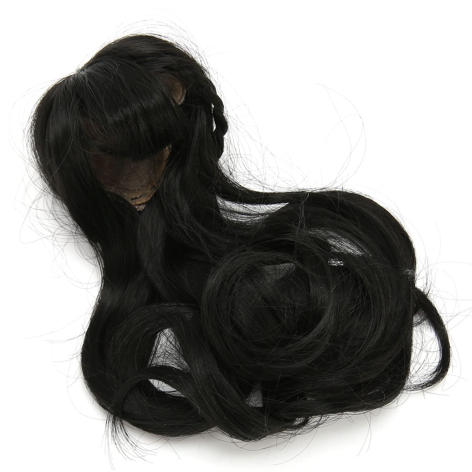 High Temperature Synthetic Black Curly Wig for Dolls (6.1-6.7in)