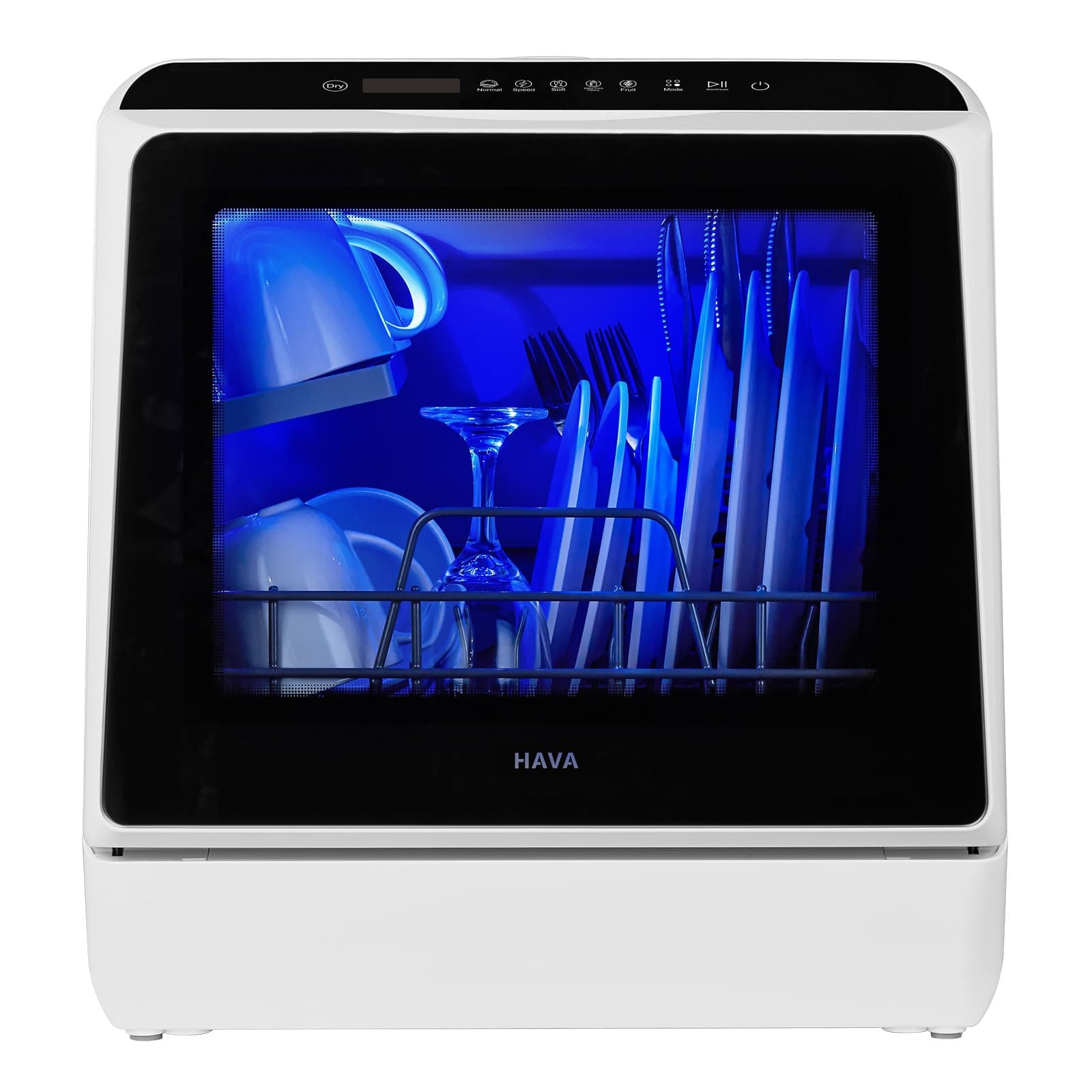 Portable HAVA Dishwasher, 6 Programs, 5L Water Tank, Air-Drying, Baby Safe